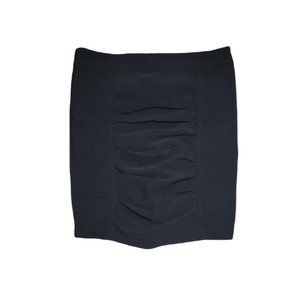 Guilty Cute Black Ruched Skirt ~ Sz S ~ Above Knee